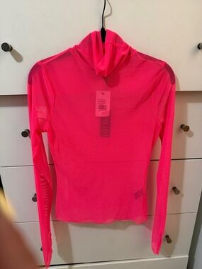 AFRM Neon Pink Long-Sleeve Hooded Top